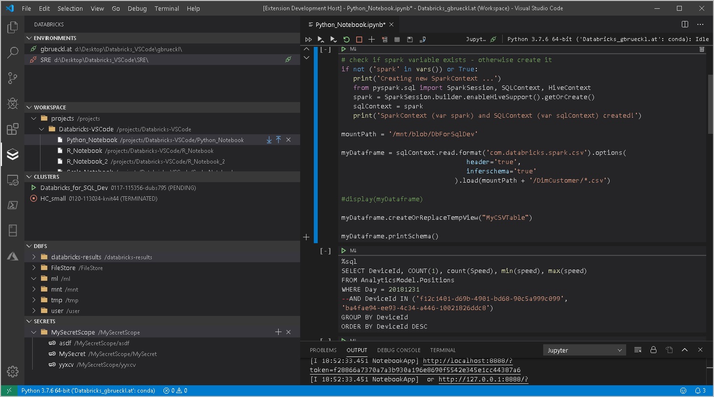 visual studio code jupyter